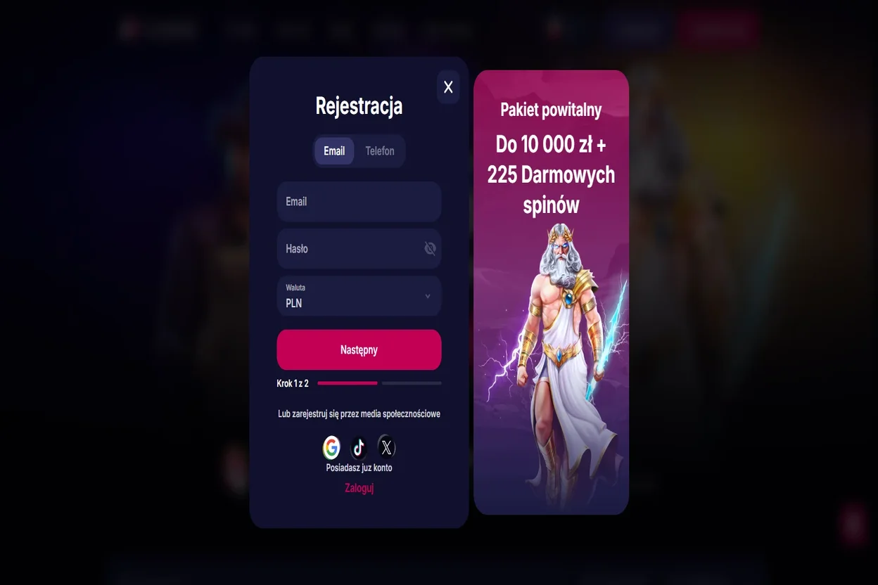 NV Casino rejestracja